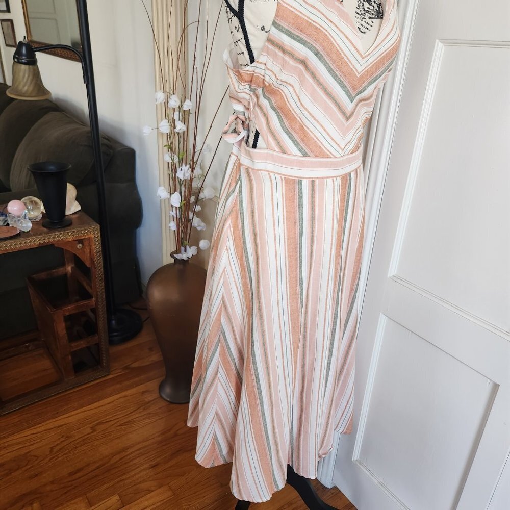 Gilli Striped Sleeveless Dress NWT Sz M - Picture 5 of 11